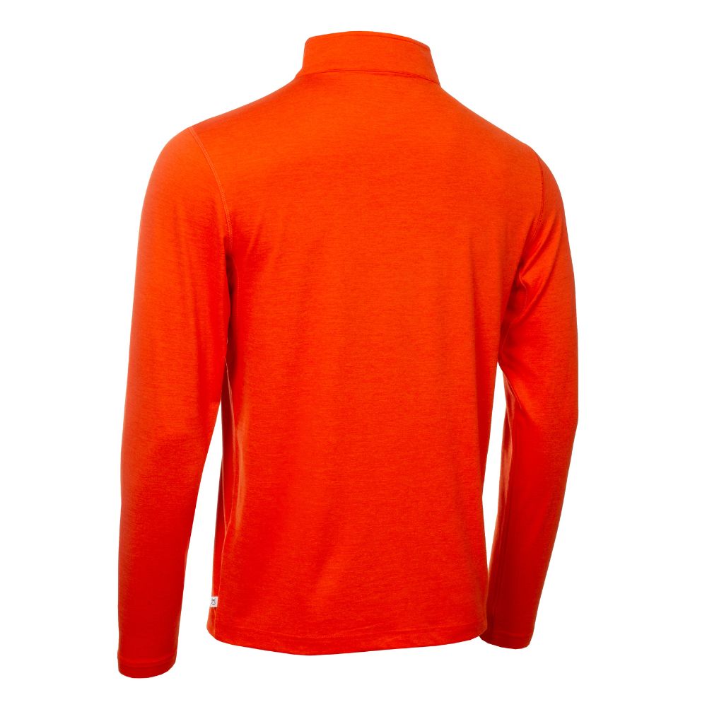 Calvin Klein Newport 1/2 Zip Pullover Golf Top 2025 - Spicy Orange Marl