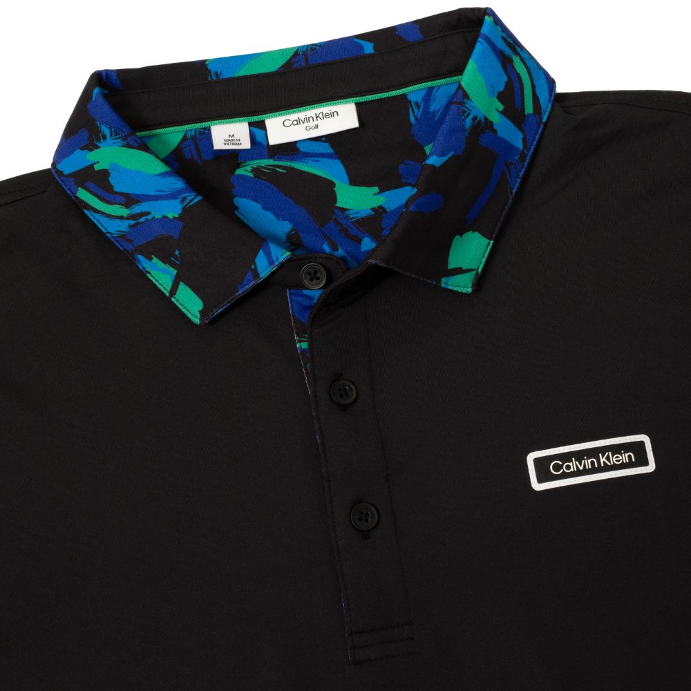 Calvin Klein Seabury Golf Polo Shirt 2025 - Black