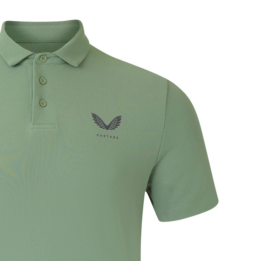 Castore Essential Mens Golf Polo Shirt 2025 - Thyme