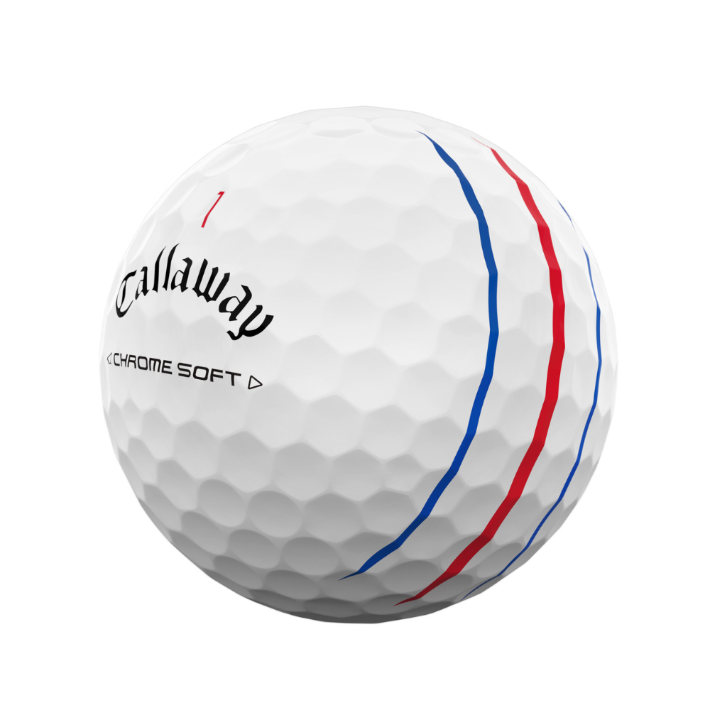 Callaway Golf Chrome Soft Triple Track Golf Balls - White