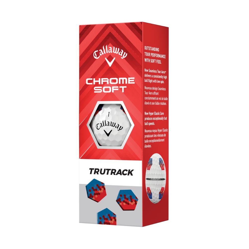 Callaway Golf Chrome Soft Golf Balls TruTrack - White