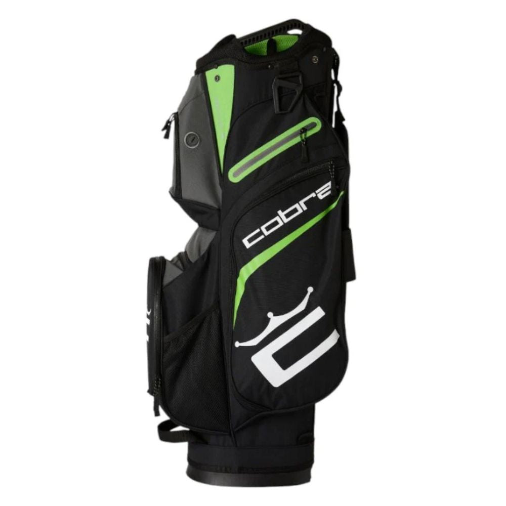 Cobra Signature Golf Cart Bag - Black / Grey / Fluoro Green Black / Grey / Fluoro Green