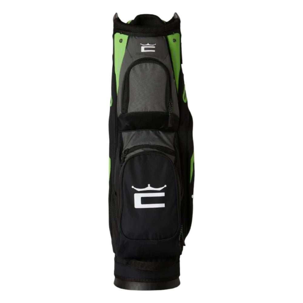 Cobra Signature Golf Cart Bag - Black / Grey / Fluoro Green