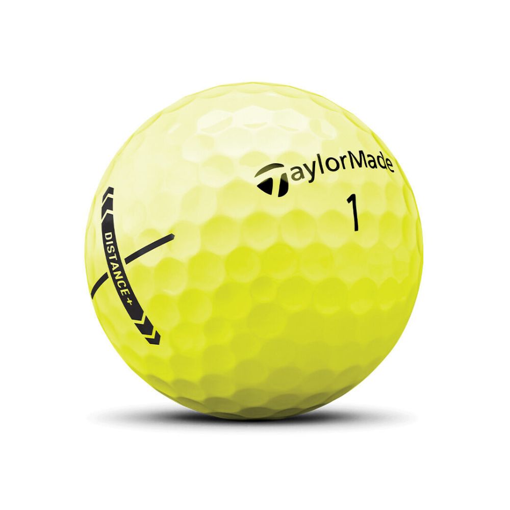 TaylorMade Distance+ Golf Balls 2025 - Yellow - 3 for 2 Offer