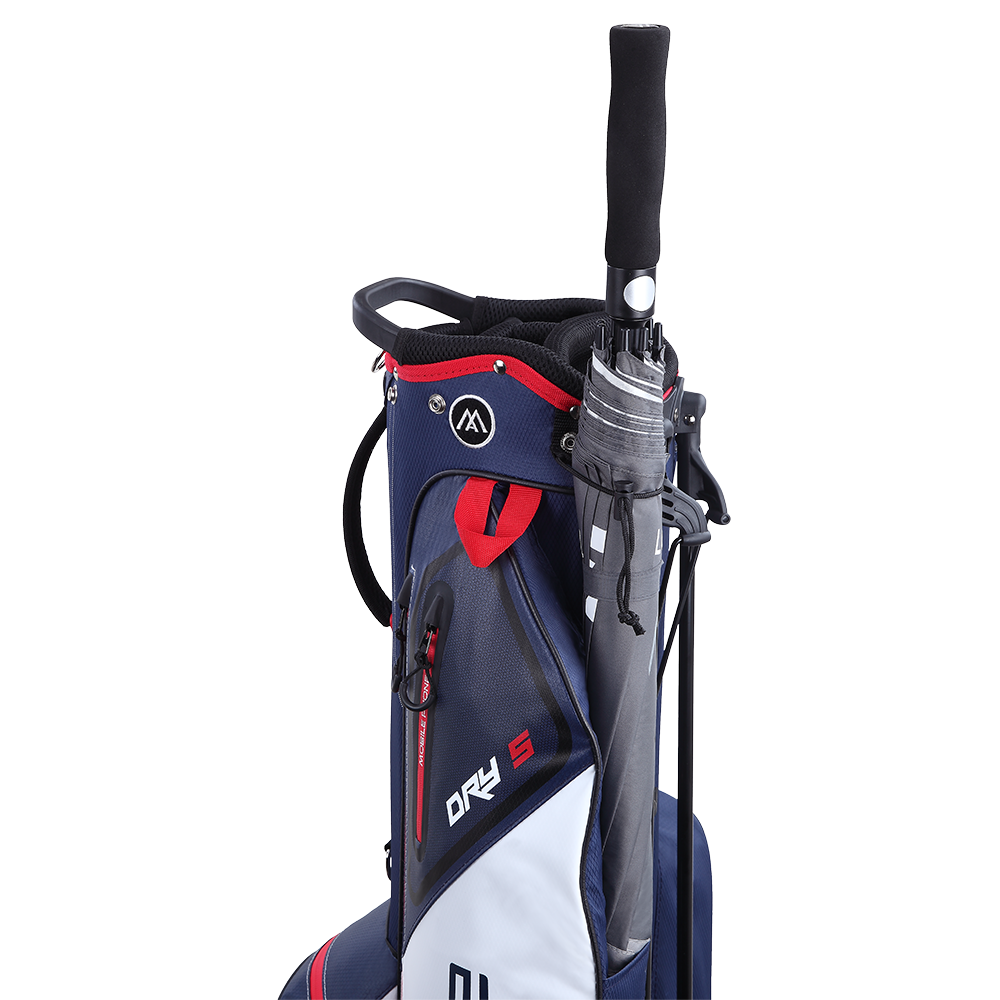 Big Max Dri Lite Seven G Golf Stand Bag 2024 - White Navy Red   