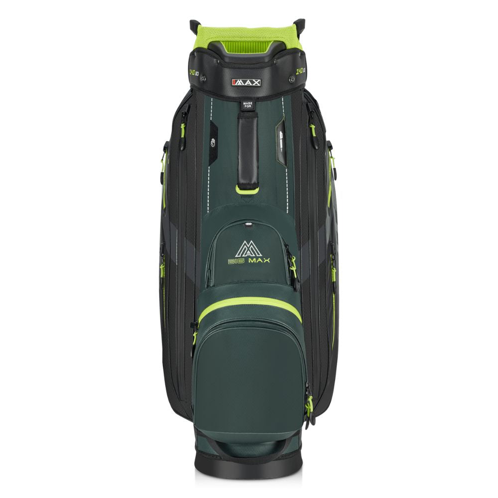 Big Max Dri Lite Sport 3 Golf Cart Bag 2025 - Forest Green / Black / Lime