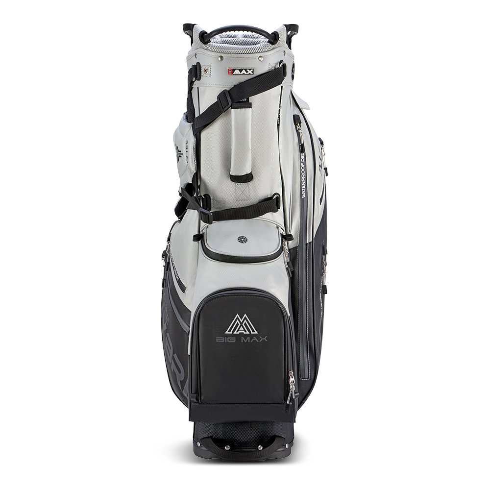 Big Max Dri Lite Hybrid Plus Golf Stand Bag - Grey / Black