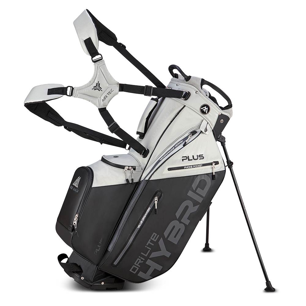 Big Max Dri Lite Hybrid Plus Golf Stand Bag - Grey / Black Grey / Black