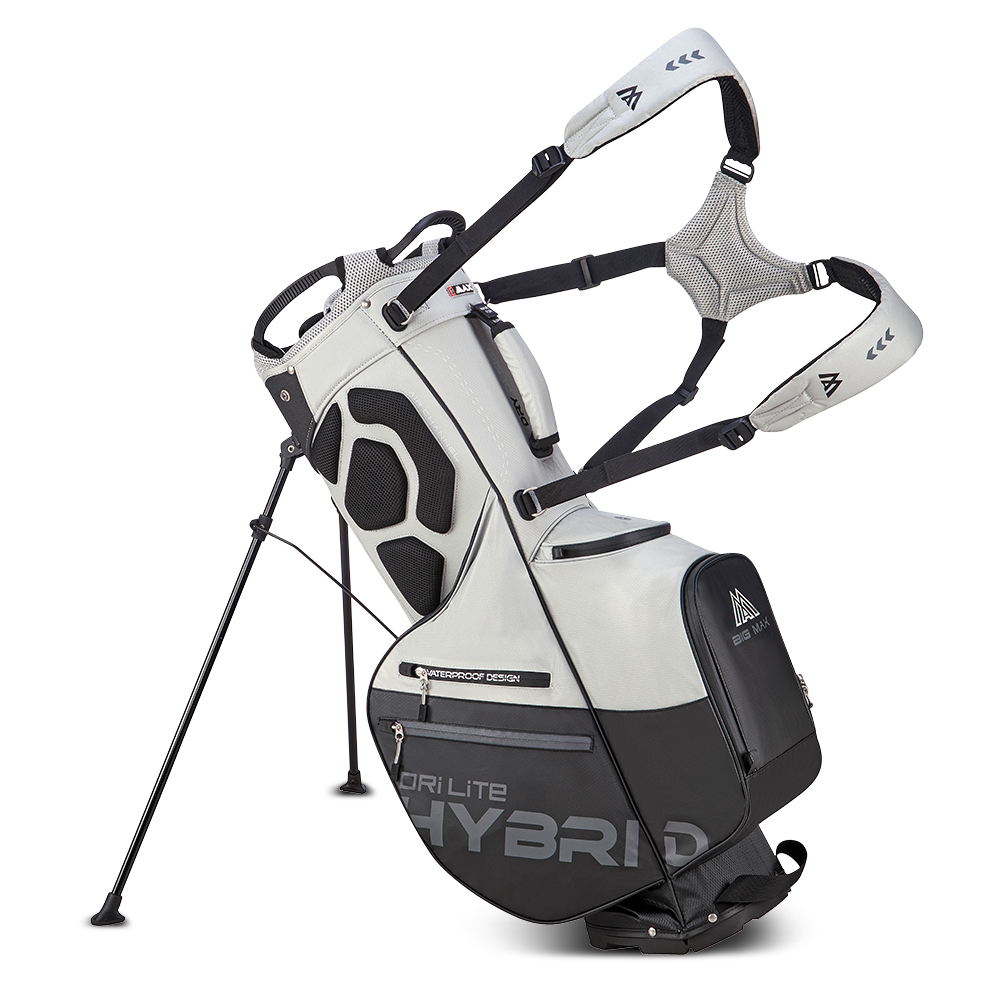 Big Max Dri Lite Hybrid Plus Golf Stand Bag - Grey / Black