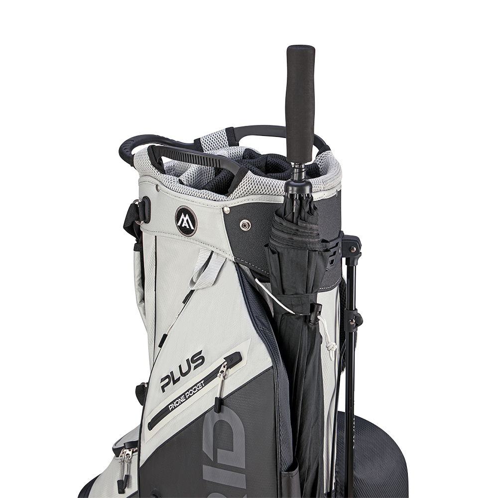 Big Max Dri Lite Hybrid Plus Golf Stand Bag - Grey / Black