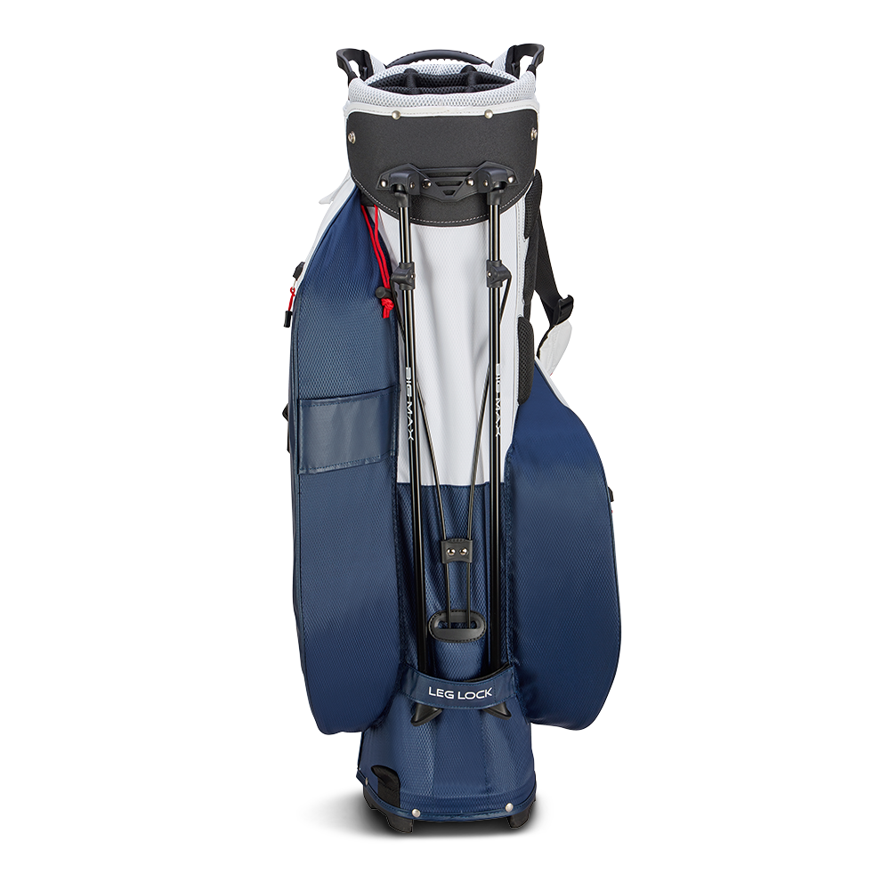 Big Max Dri Lite Hybrid Plus Golf Stand Bag - White / Navy / Red