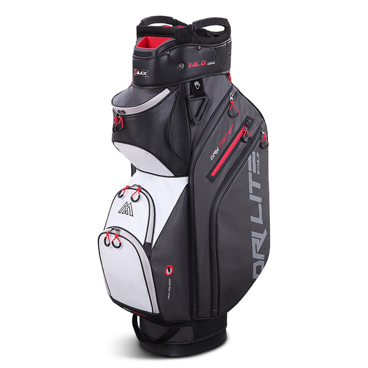 Big Max Dri Lite Style Golf Cart Bag 2024 - Charcoal Black White Red Charcoal / Black / White / Red  