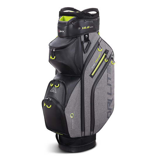 Big Max Dri Lite Style Golf Cart Bag 2024 - Storm Charcoal Black Lime Storm Charcoal/Black/Lime  