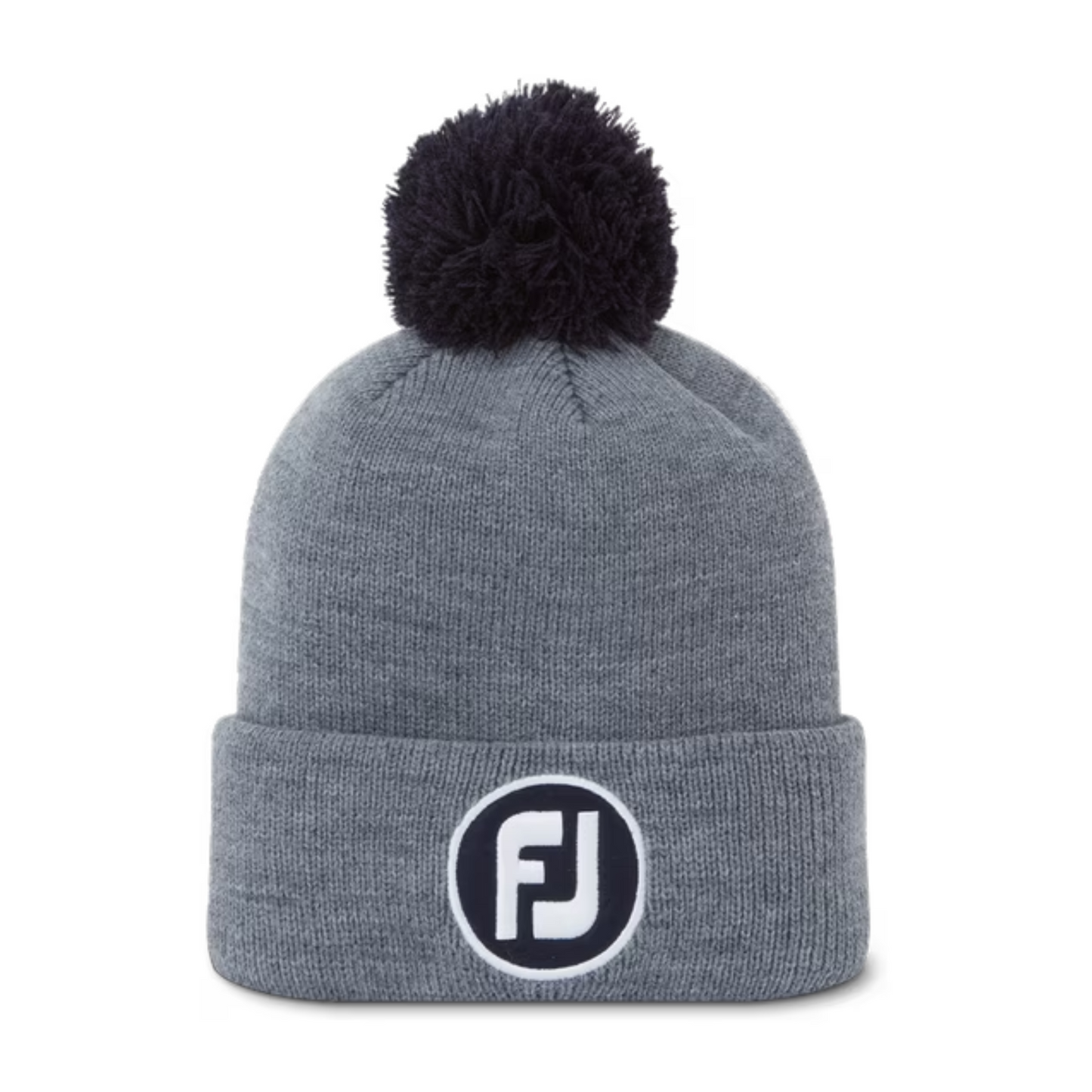 Footjoy Solid Pom Pom Hat Heather Grey  