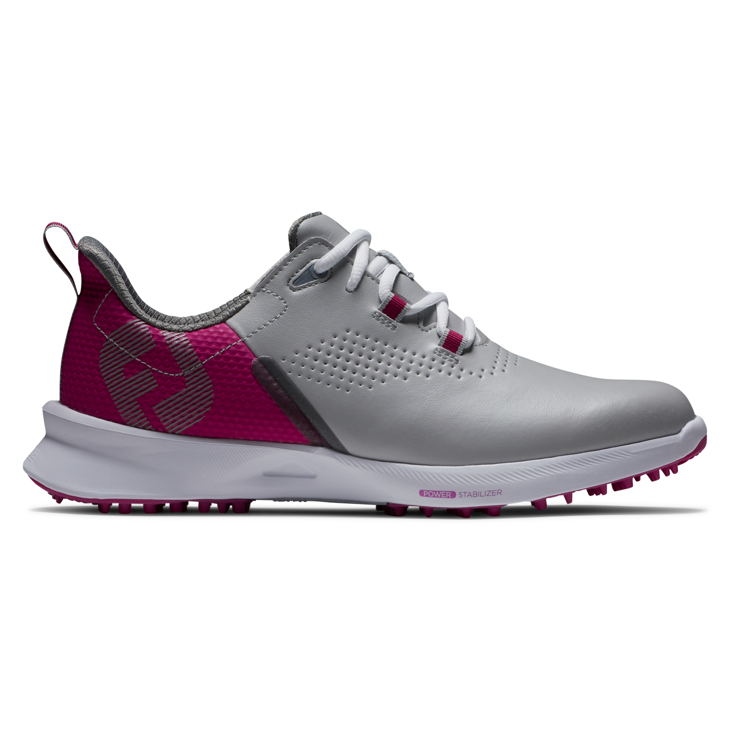 FootJoy Fuel Ladies Spikeless Golf Shoes 92599 Grey / Berry 4