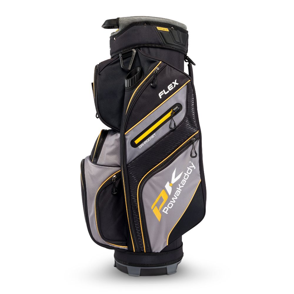 Powakaddy Flex Golf Cart Bag 2025 - Grey / Yellow