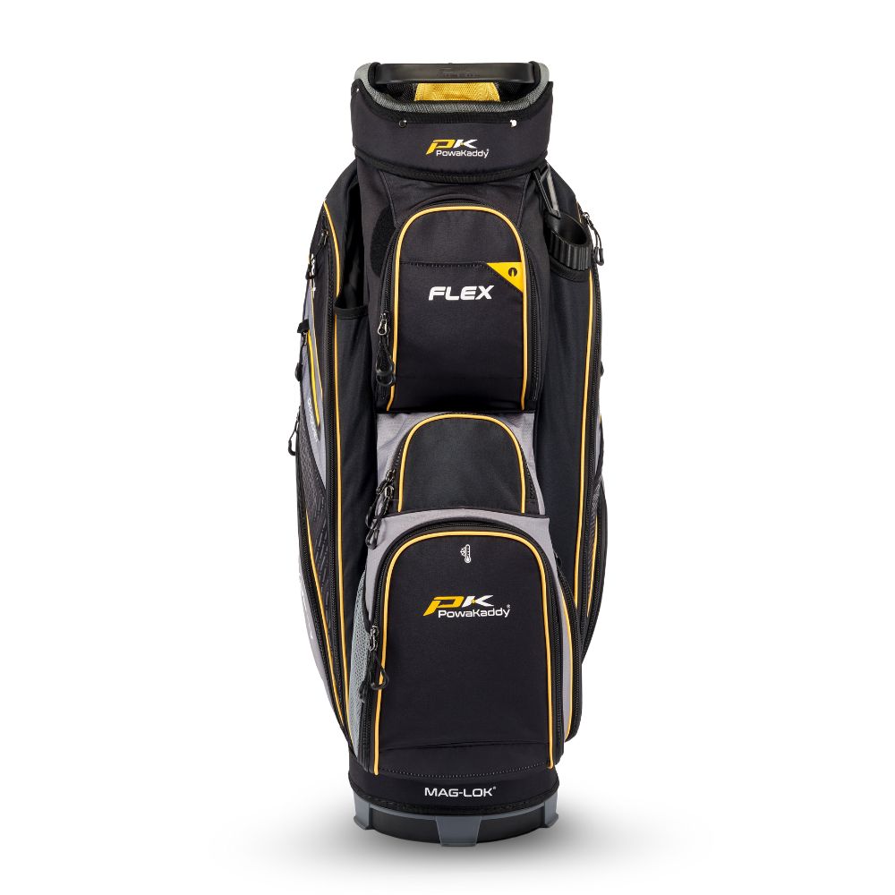 Powakaddy Flex Golf Cart Bag 2025 - Grey / Yellow