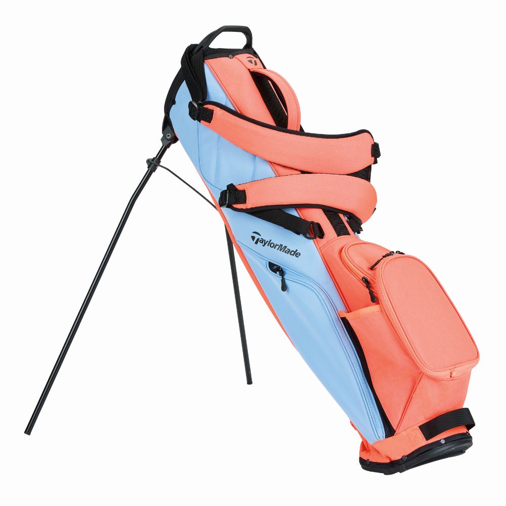 TaylorMade FlexTech Carry Golf Stand Bag 2025 - Light Blue / Coral