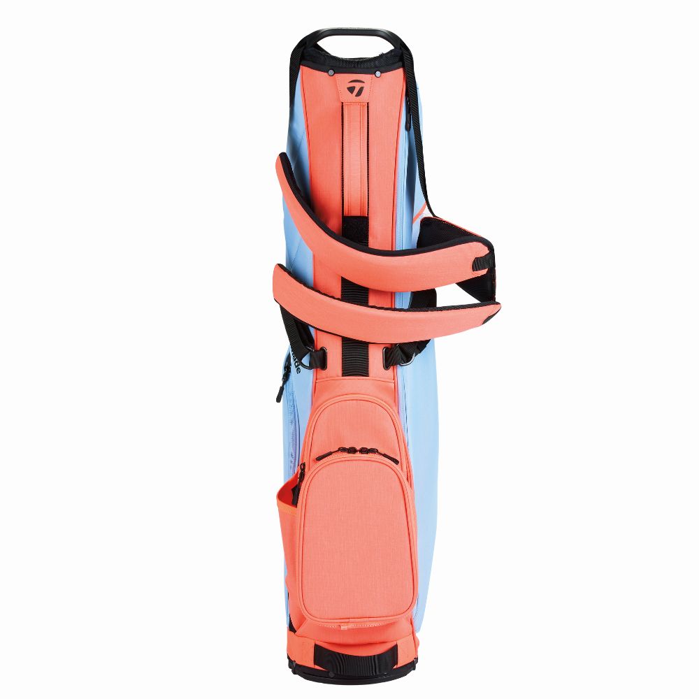 TaylorMade FlexTech Carry Golf Stand Bag 2025 - Light Blue / Coral