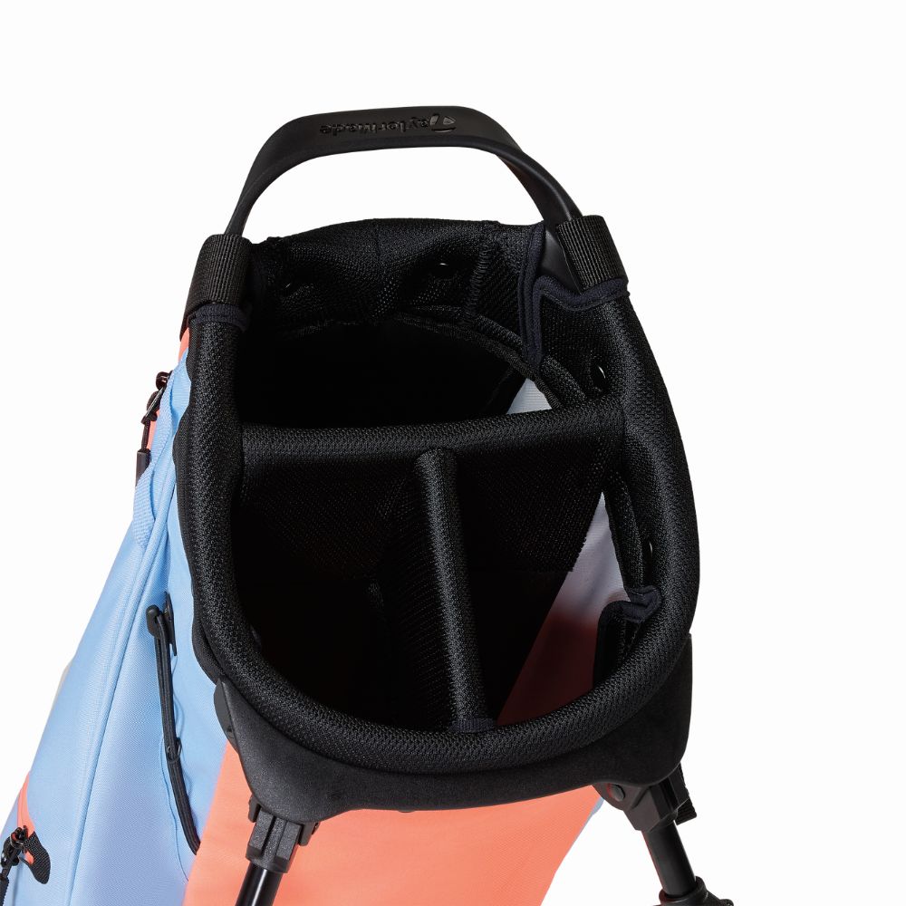 TaylorMade FlexTech Carry Golf Stand Bag 2025 - Light Blue / Coral