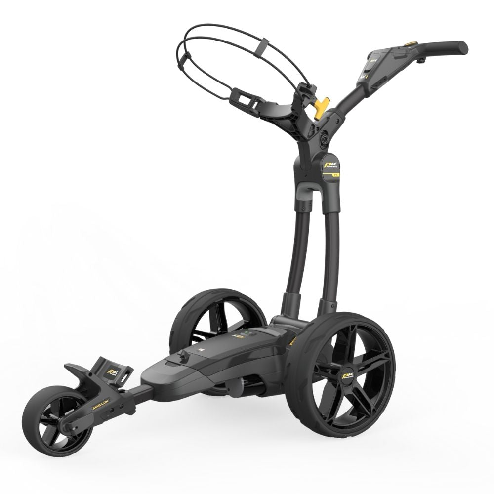 Powakaddy FX1 Electric Lithium Golf Trolley 2024 w/ FREE GIFT 18 Hole Umbrella Holder 