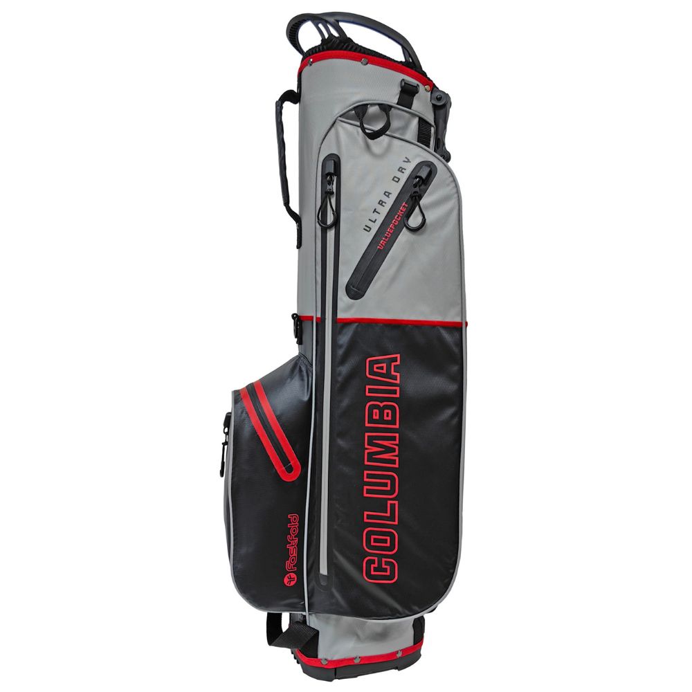 FastFold Columbia Waterproof Stand Bag - Black/ Grey