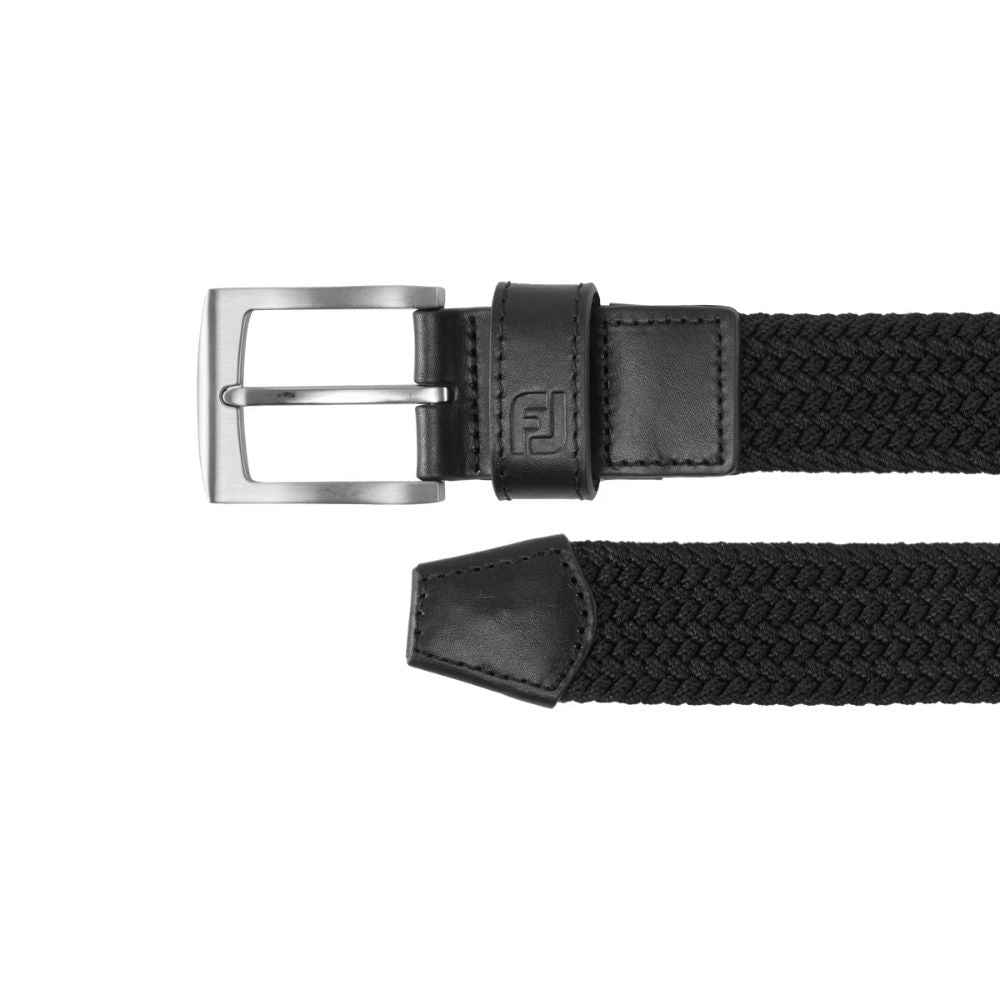 FootJoy Braided Golf Belt 2025 - 69488 Black Regular