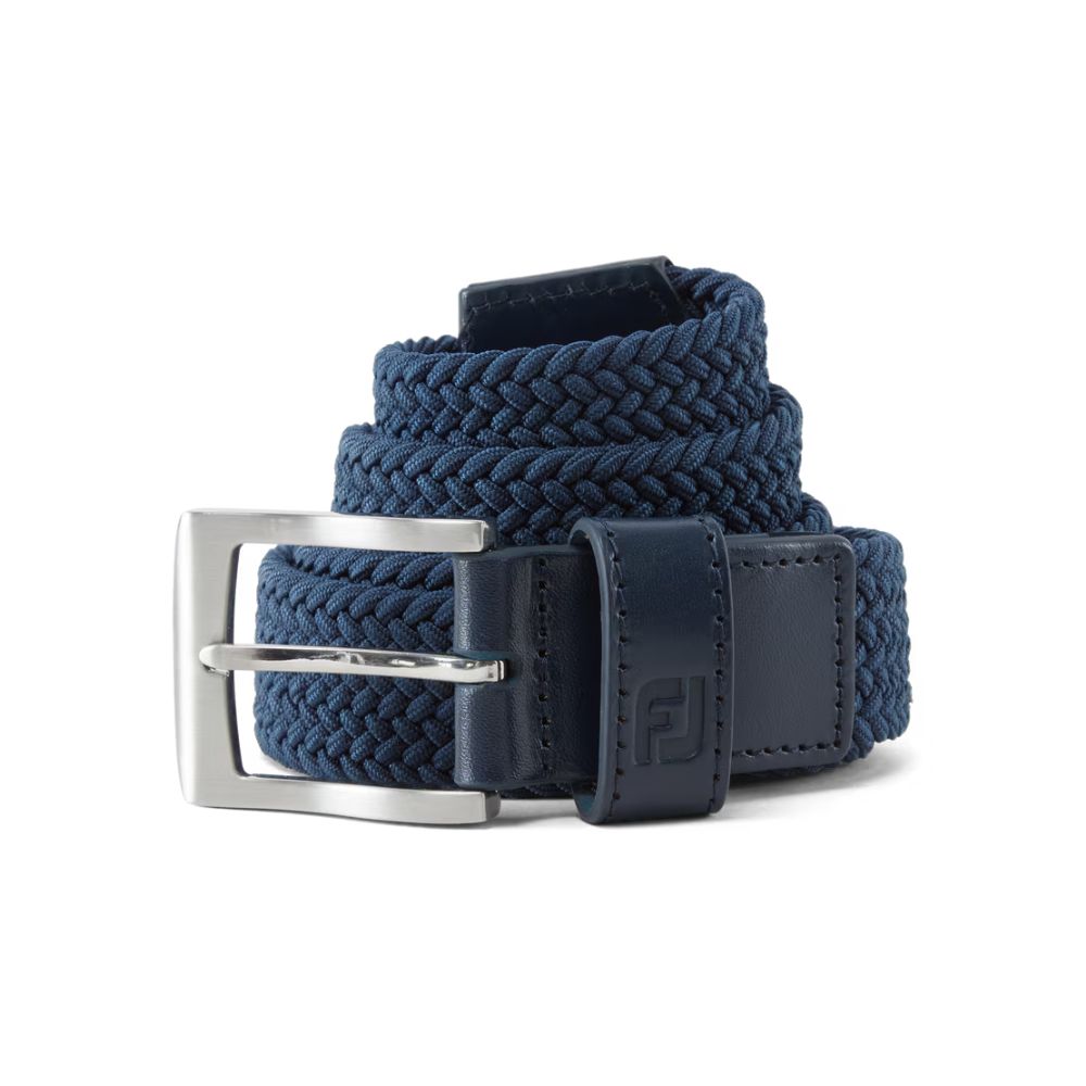 FootJoy Braided Golf Belt 2025 - 69489 Navy Regular