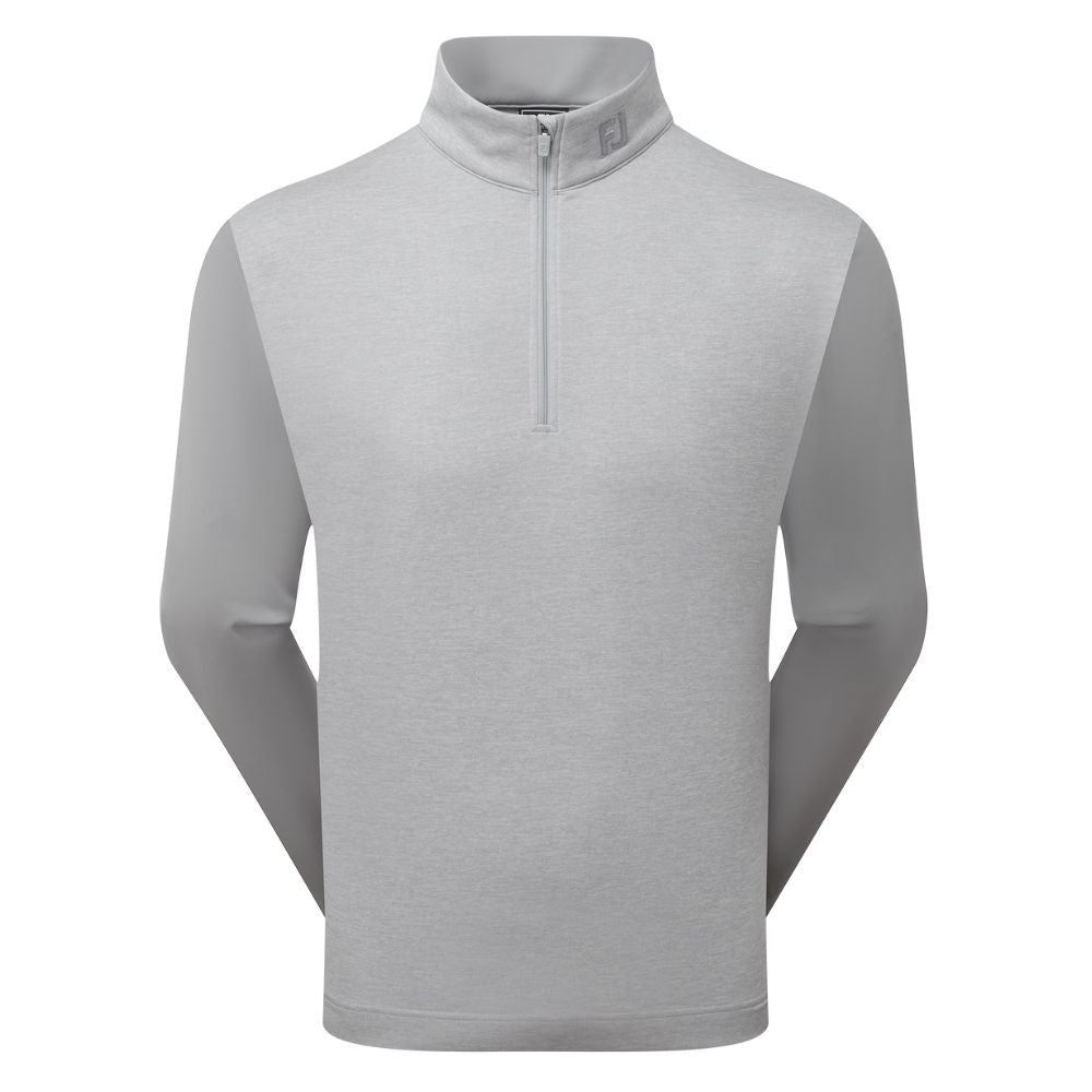 FootJoy Essential Tonal Heather Chill-Out Pullover Top 2025 - 34139 Heather Grey M