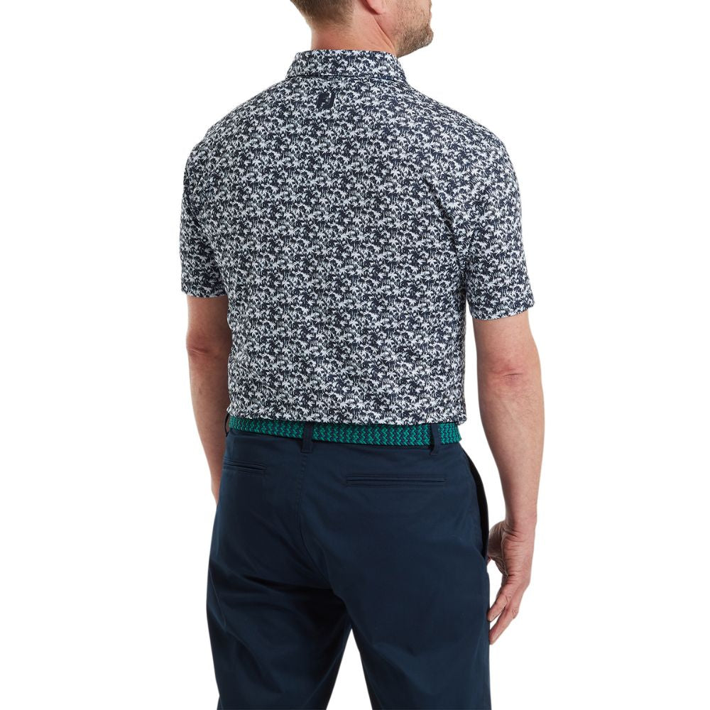 FootJoy Golf Hidden Palm Print Lisle Polo Shirt 2026 - 39244