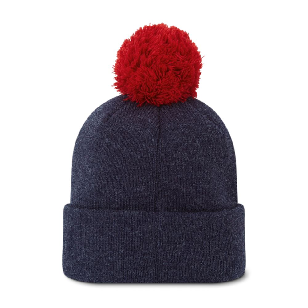 FootJoy Solid Pom Pom Golf Bobble Hat 2025 - Heather Navy