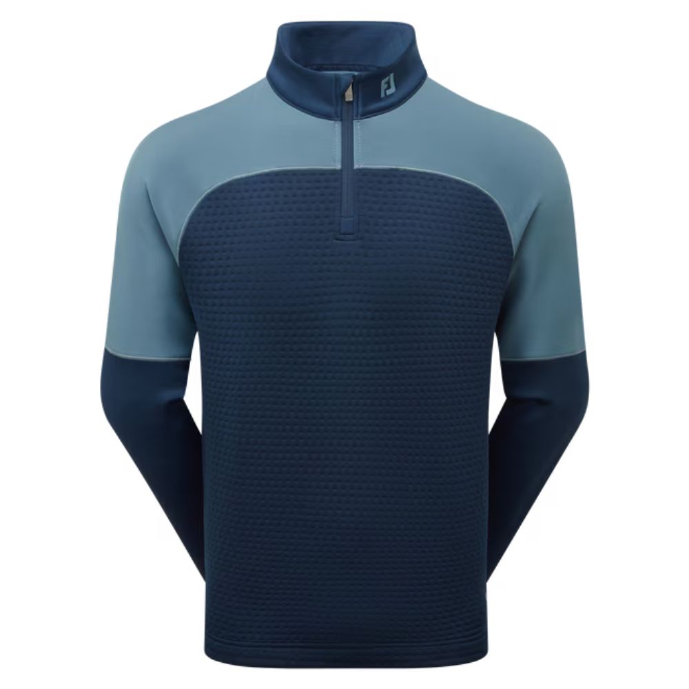 FootJoy ThermoSeries Jacquard Golf Pullover 2025 - 37486 Navy / Slate M