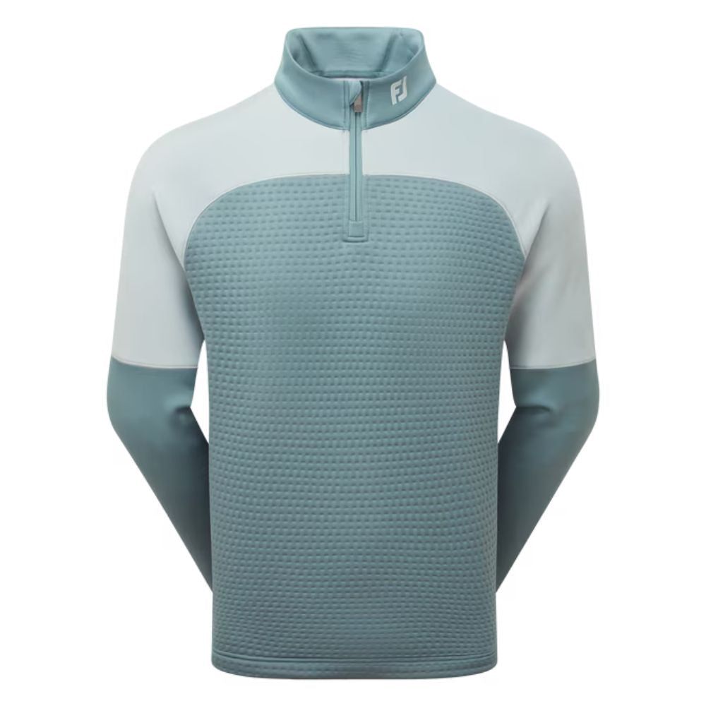 FootJoy ThermoSeries Jacquard Golf Pullover 2025 - 38488 Grey / Green M