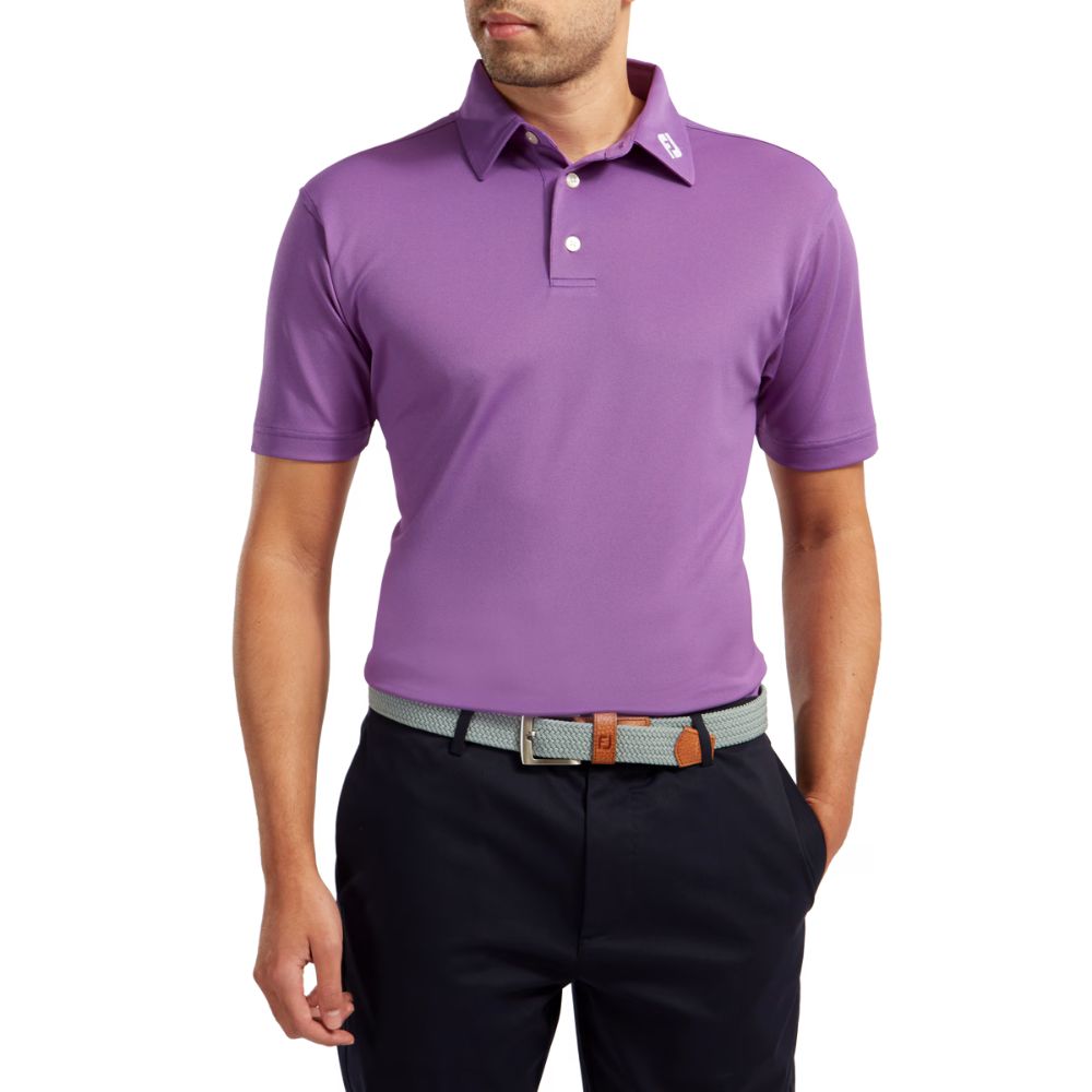 Footjoy Stretch Pique Solid Golf Polo Shirt - 91820