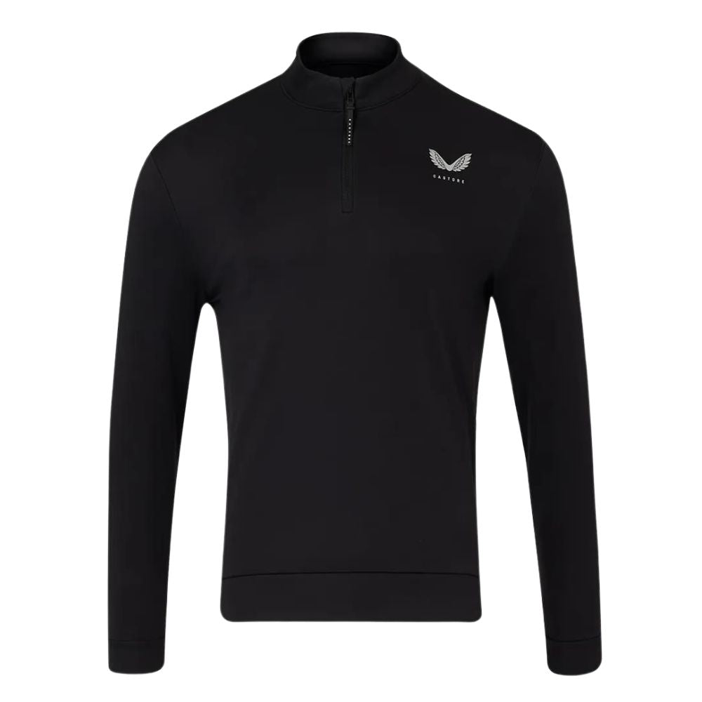 Castore Classic 1/4 Zip Golf Cover Up GMC40686 - 001 Black 001 S