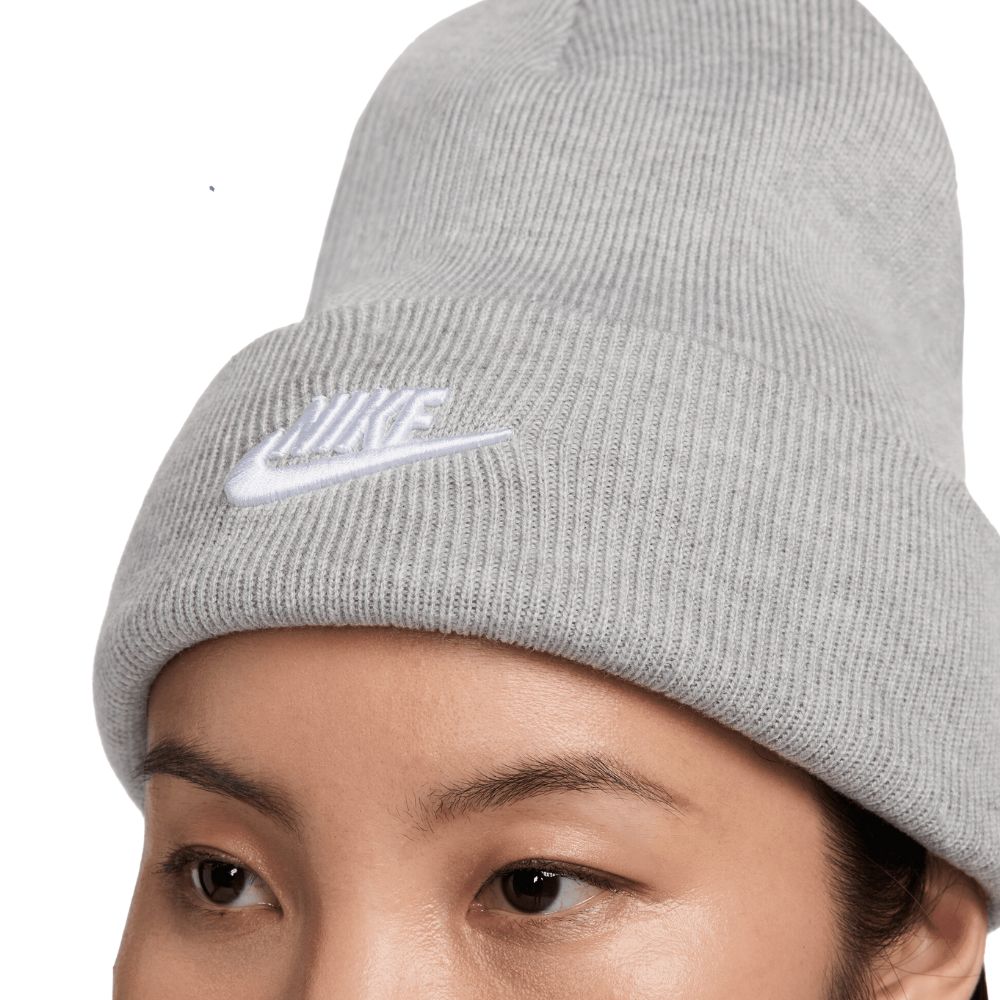 Nike Peak Futura Golf Beanie Hat 2024 - HF0186 - 063 Dark Grey Heather / White 063 OSFM
