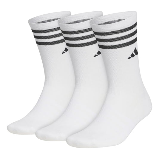 adidas Golf 3 Pack Crew Socks HS6061 white 8.5-11 