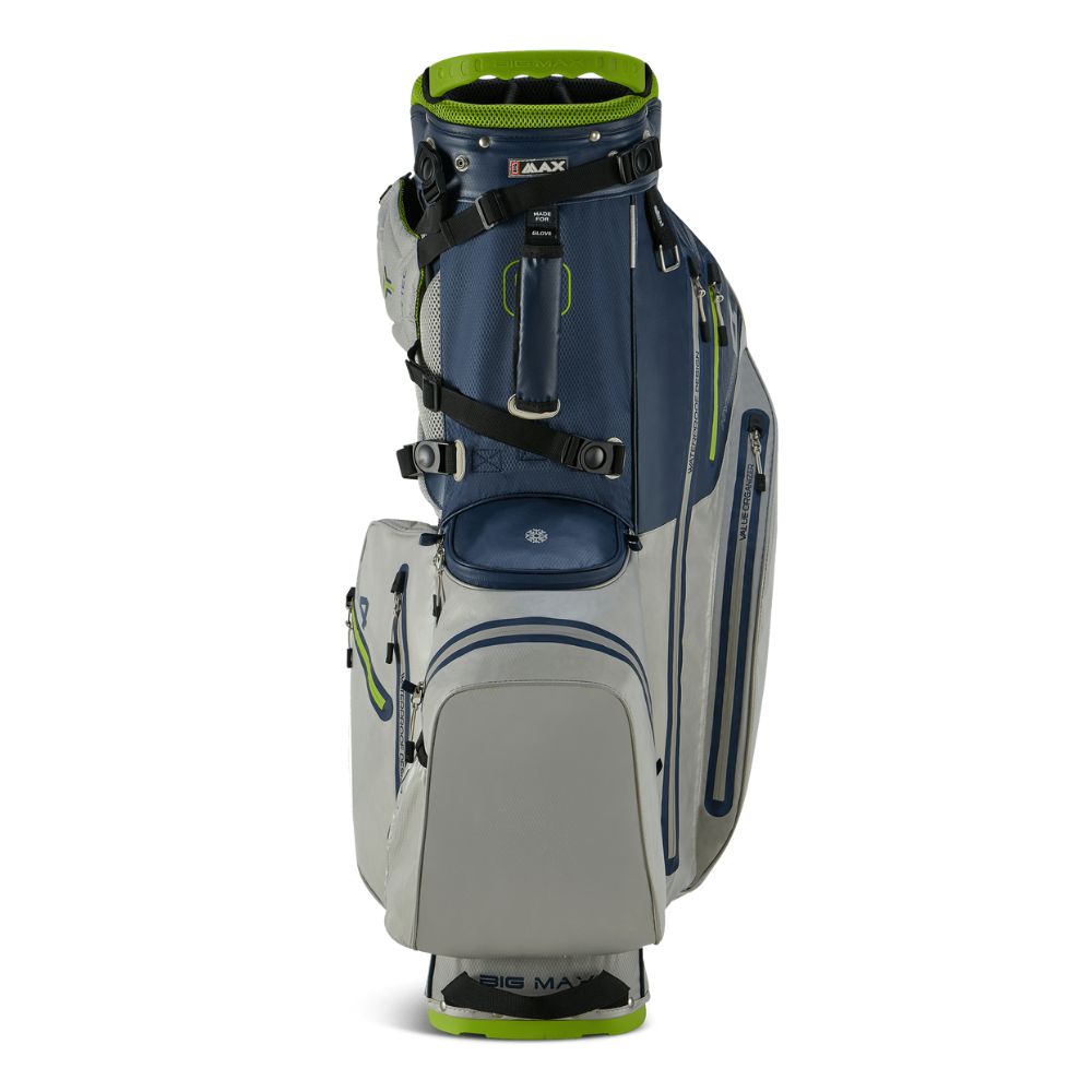 Big Max Aqua Hybrid 4 Golf Stand Bag 2025 - Navy / Grey / Lime