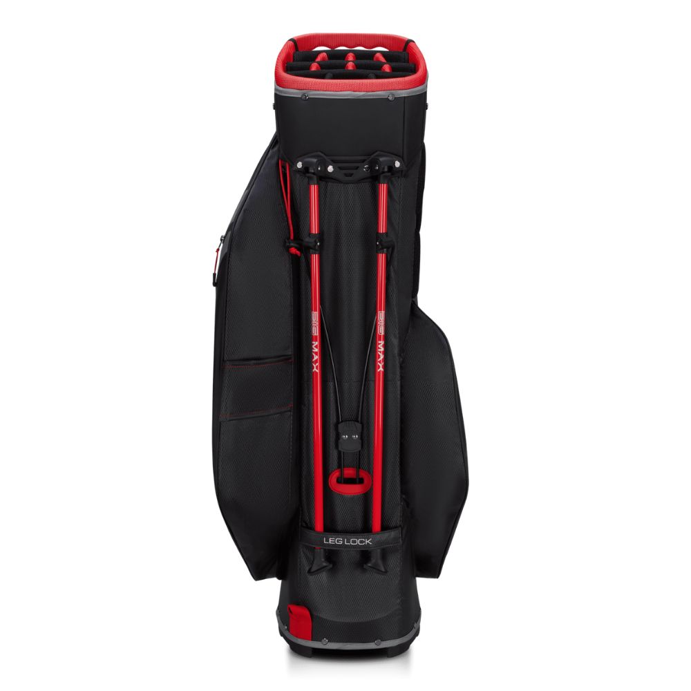 Big Max Dri Lite Hybrid Tour 2 Golf Stand Bag 2025 - Black / Charcoal / Red