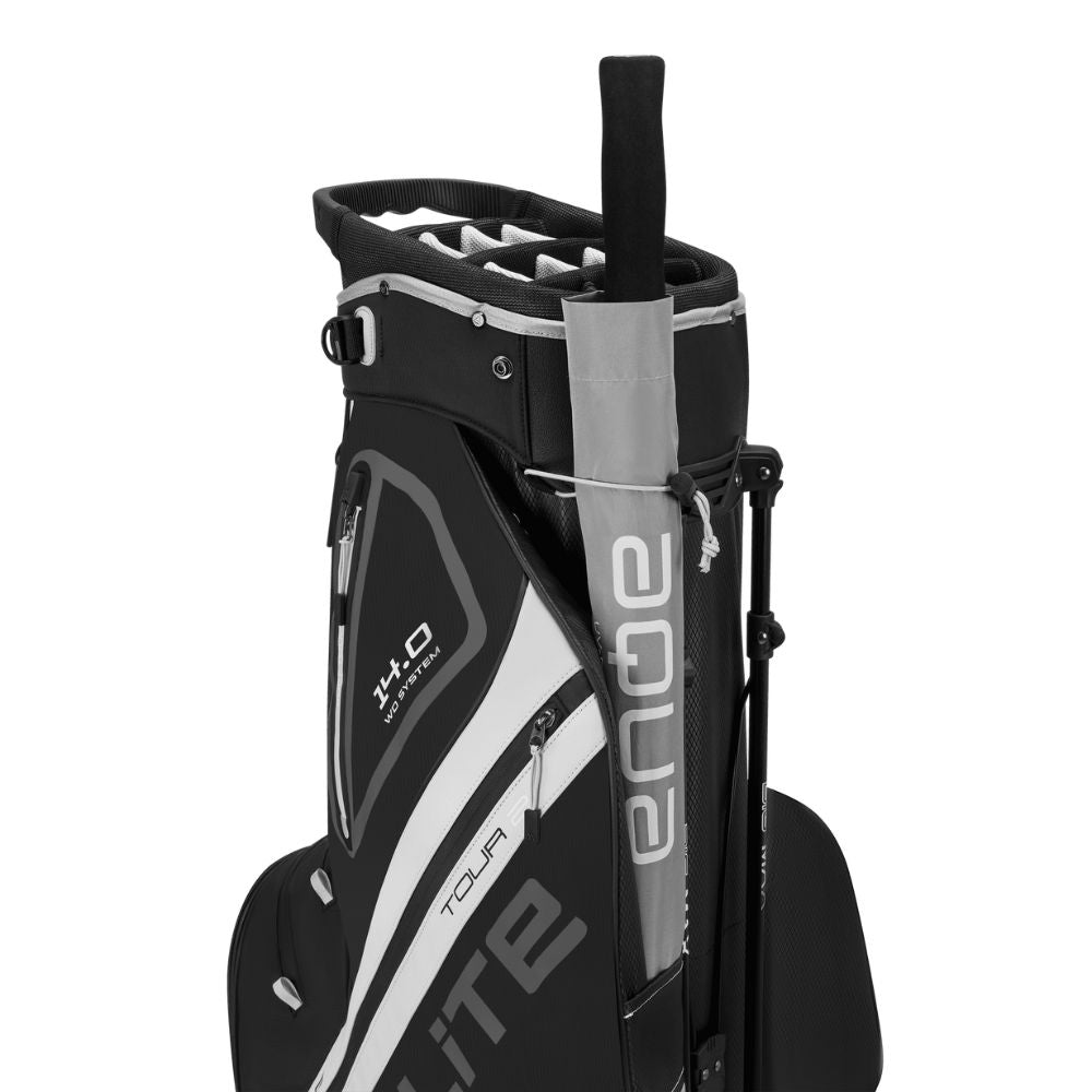 Big Max Dri Lite Hybrid Tour 2 Golf Stand Bag 2025 - Black / Off White