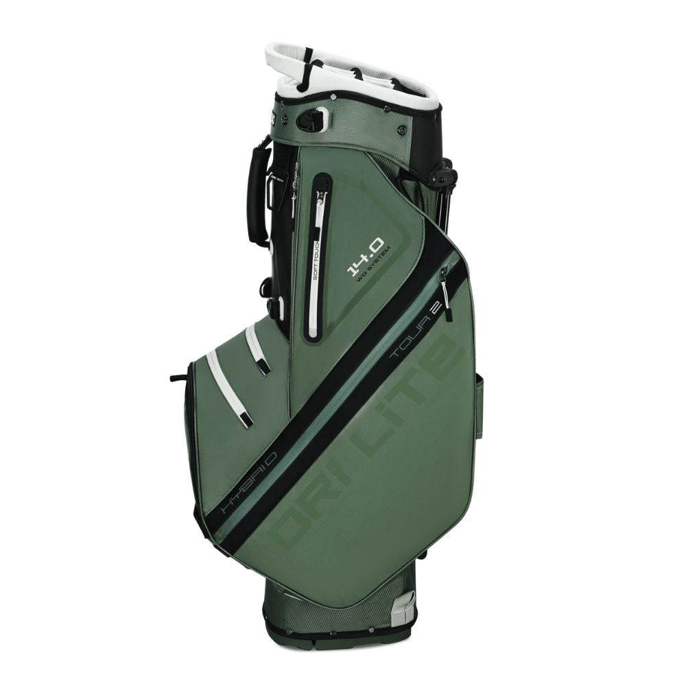 Big Max Dri Lite Hybrid Tour 2 Golf Stand Bag 2025 - Olive Green / Black