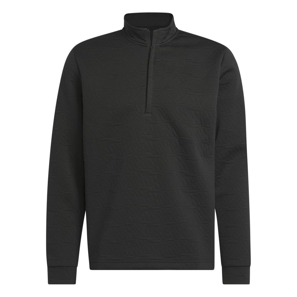 adidas Golf DWR 1/4 Zip Mens Golf Pullover Top HZ0436 Black M