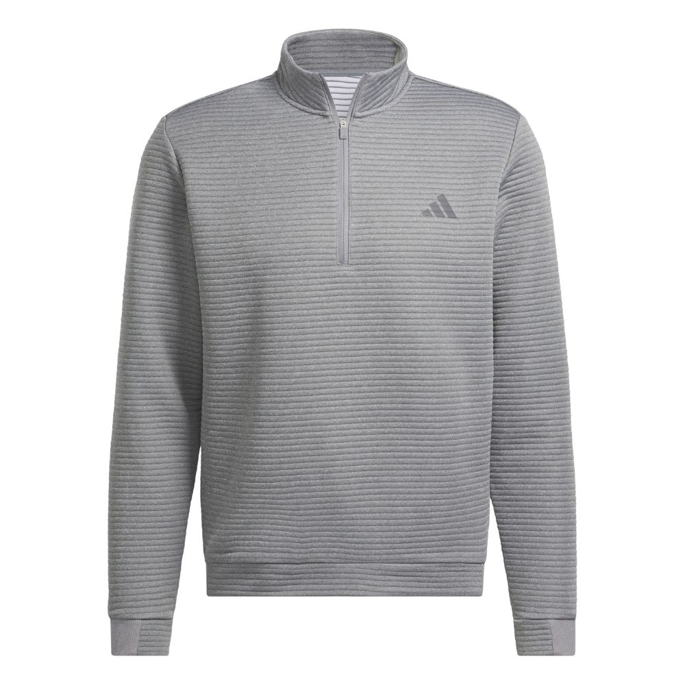 adidas Ultimate365 DWR Textured 1 4 Zip Mens Pullover Golf Top 2024 IL0563