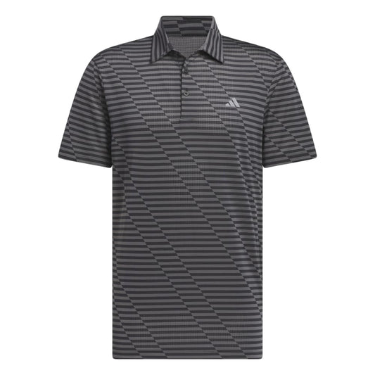 adidas Golf Ulitimate365 Mesh Print Polo Shirt IS8867 Black / Grey Five M 