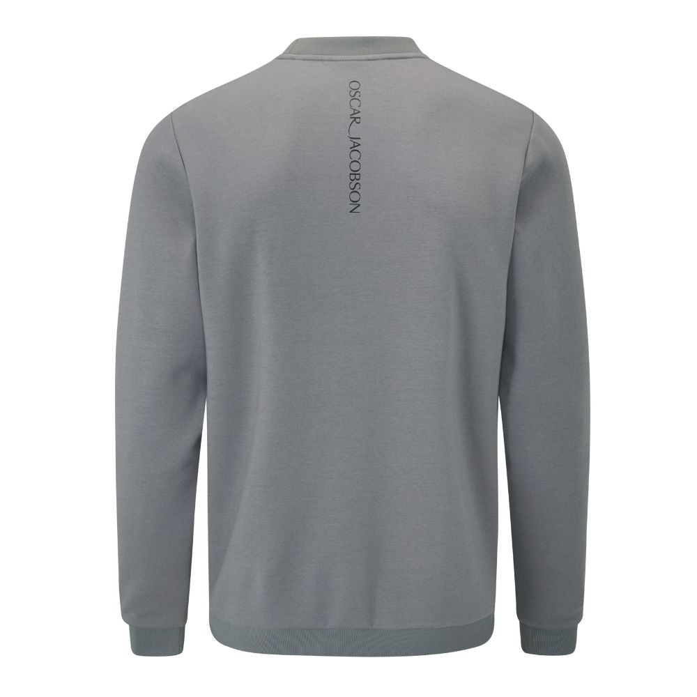 Oscar Jacobson Johnstone Tour Mens Golf Pullover Top 2025 - Pewter