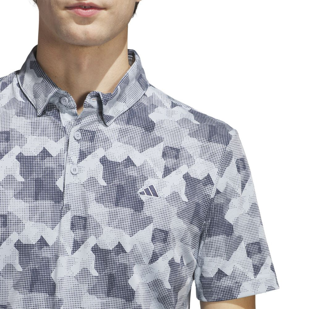 adidas Go-To Print Mens Golf Polo Shirt - JP0471