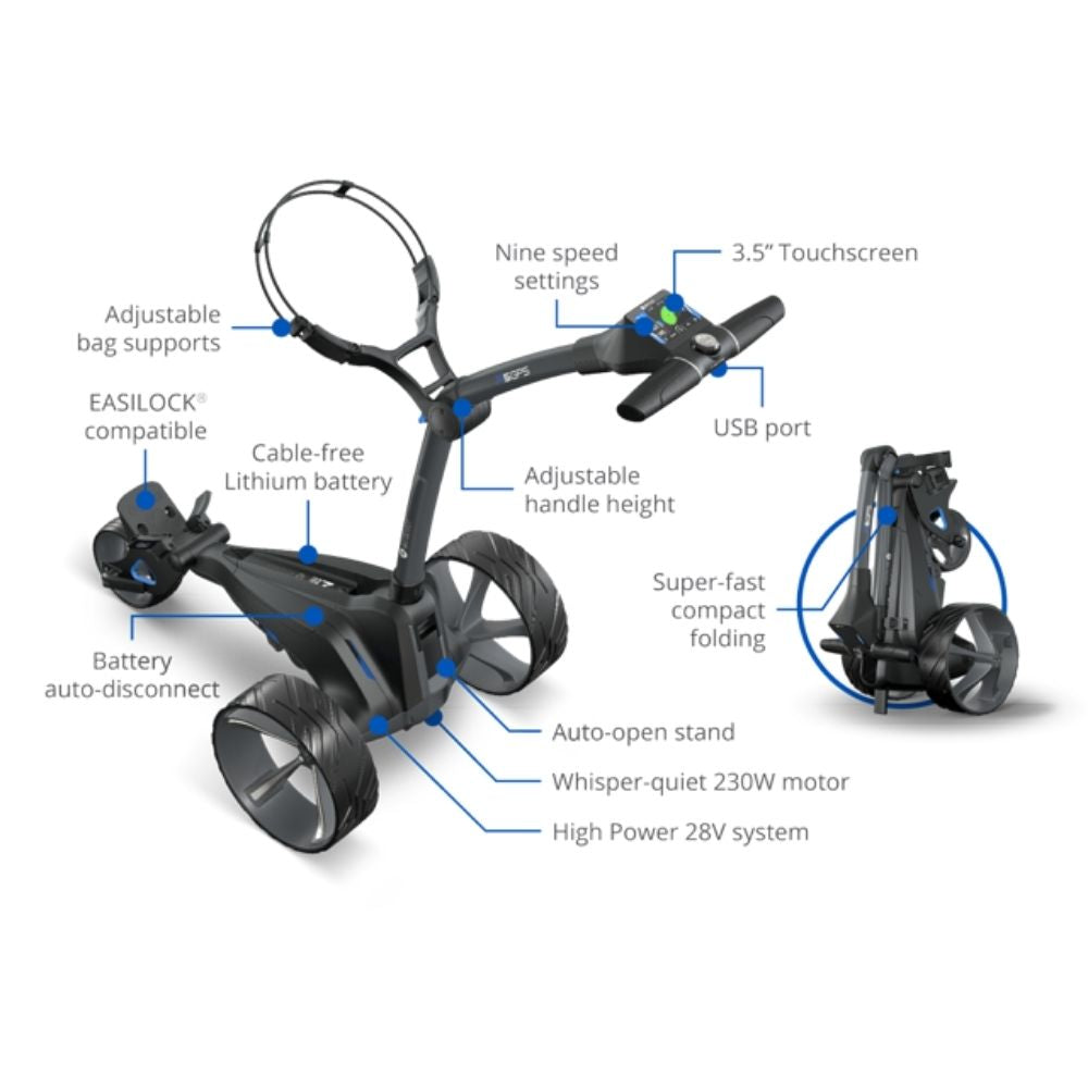Motocaddy M5 GPS Ultra 36 Hole Electric Golf Trolley w/ FREE GIFT
