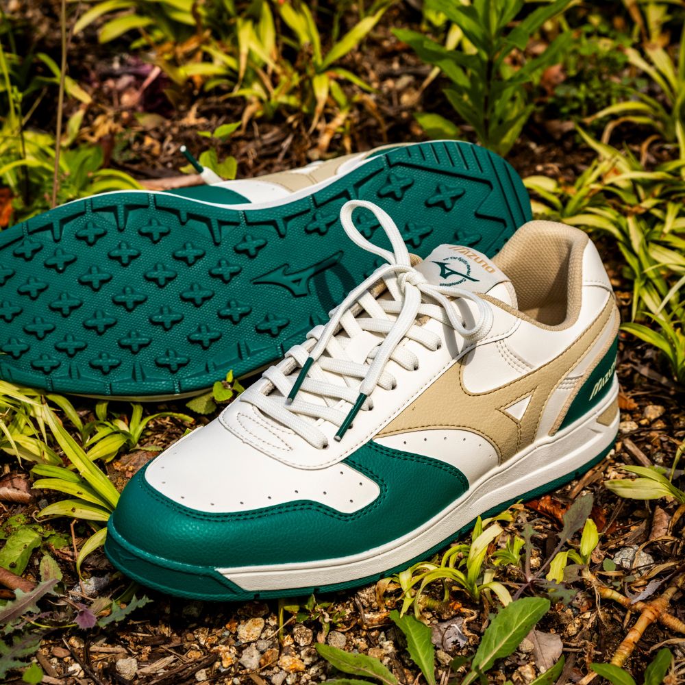 Mizuno City Wind Spikeless Golf Shoe - Alpine Green / Pale Khaki / Snow White