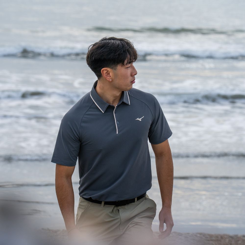 Mizuno Classic Piqué Short Sleeve Golf Polo Shirt 2026 - Lava Smoke