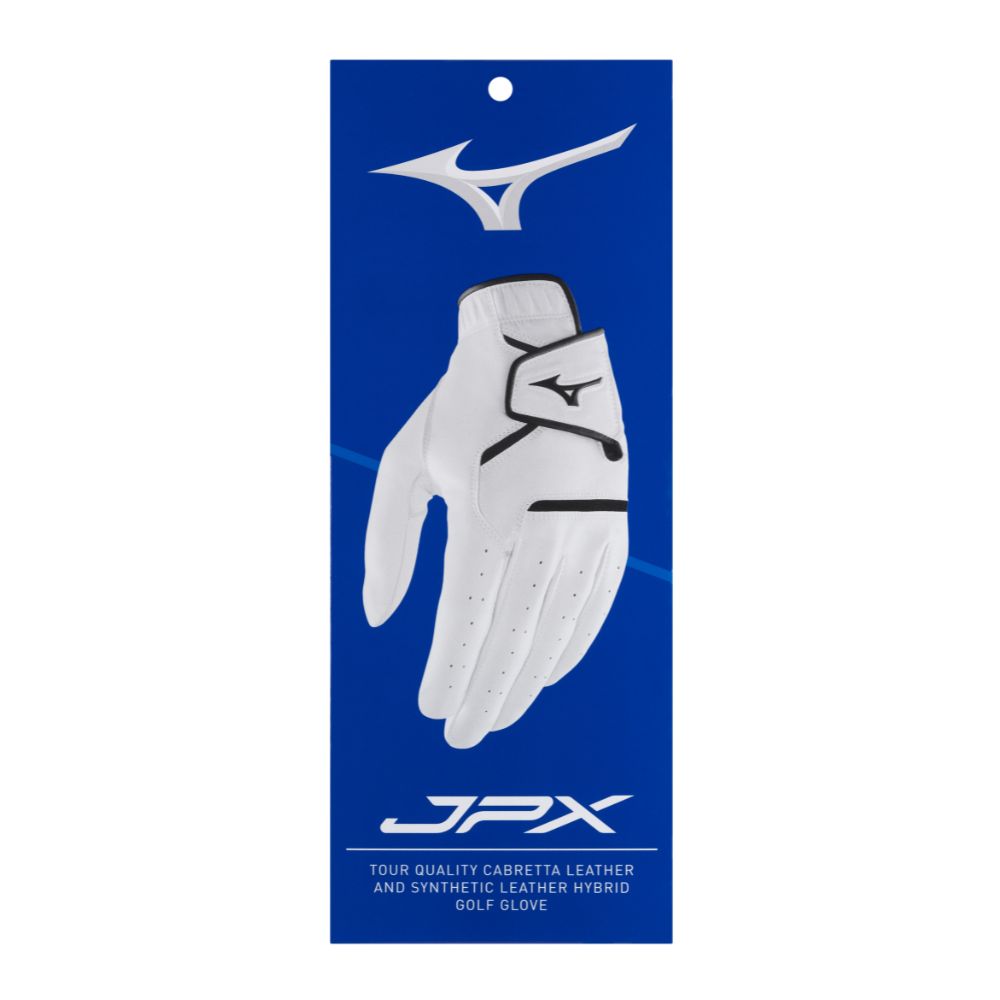 Mizuno JPX Leather Golf Glove - White